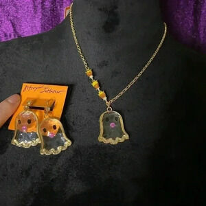 Betsey Johnson ghost jewelry set